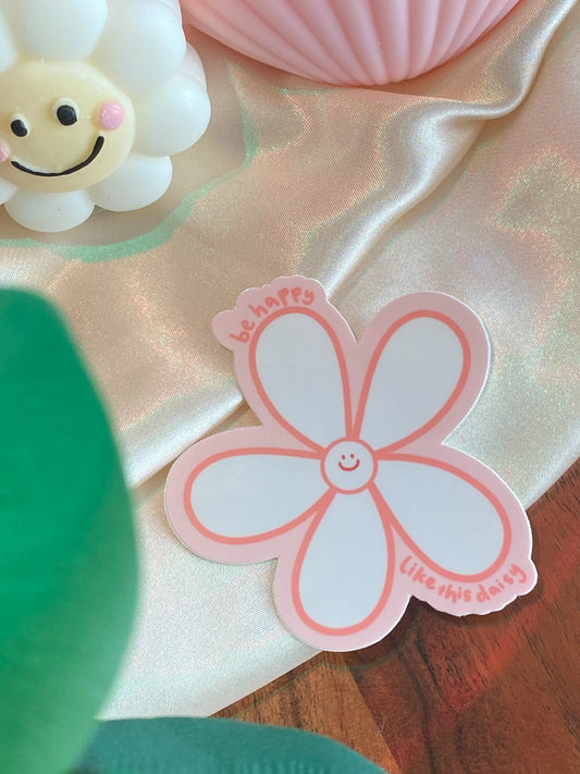 HAPPY DAISY VINYL STICKER