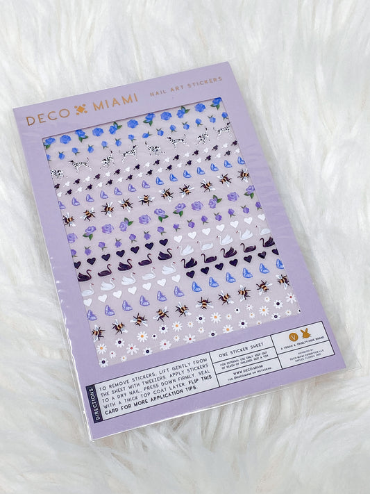 NAIL ART STICKERS - ENGLISH GARDEN