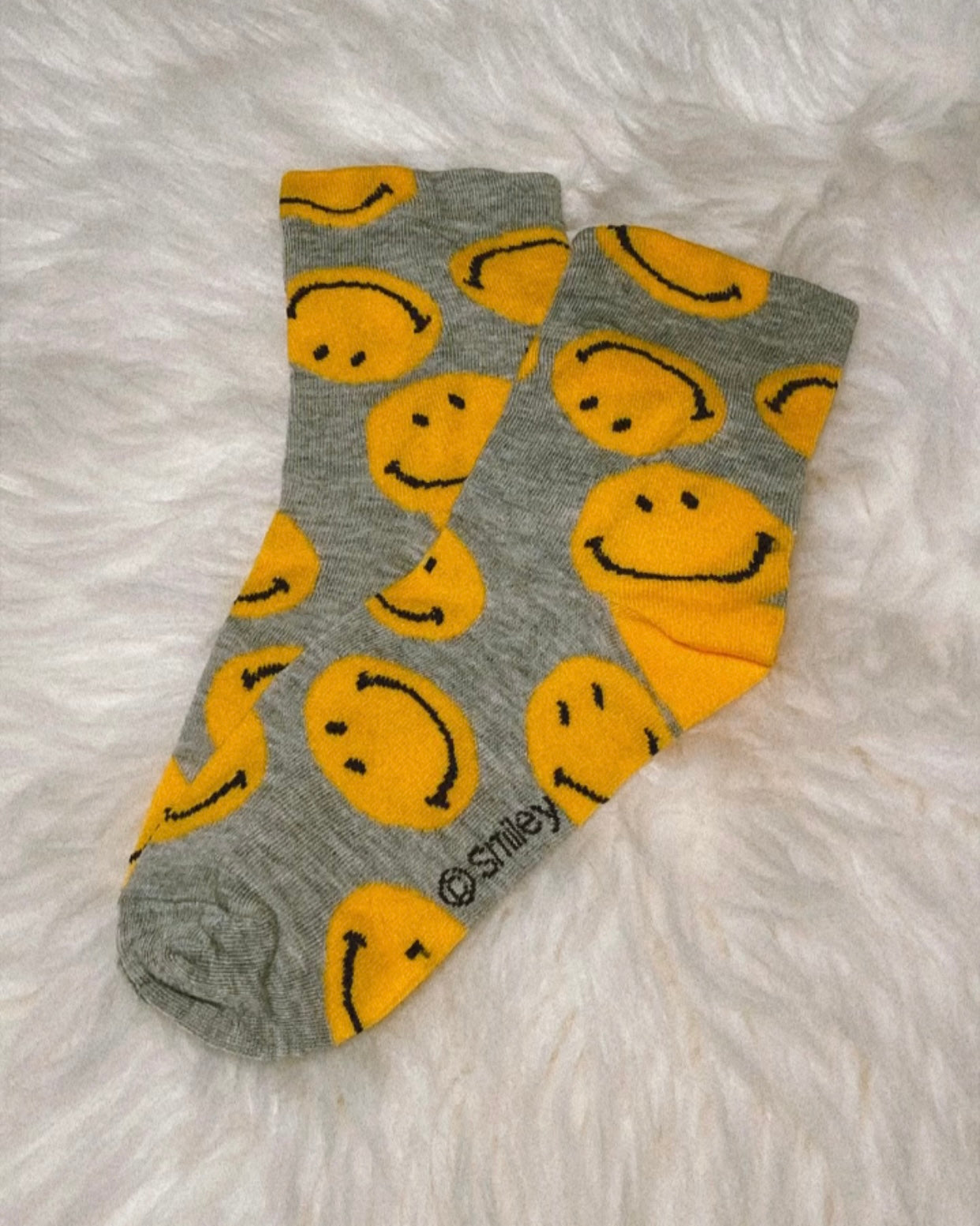 SMILEY QUARTER SOCKS