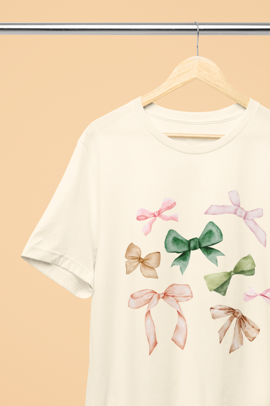 WATERCOLOR BOWS | OVERSIZED T-SHIRT