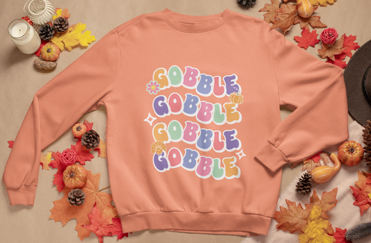 GOBBLE GOBBLE | UNISEX CREW NECK THANKSGIVING SWEATSHIRT